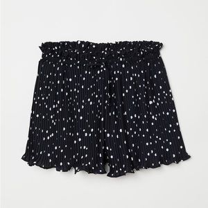 Pleated Polka Dot Shorts